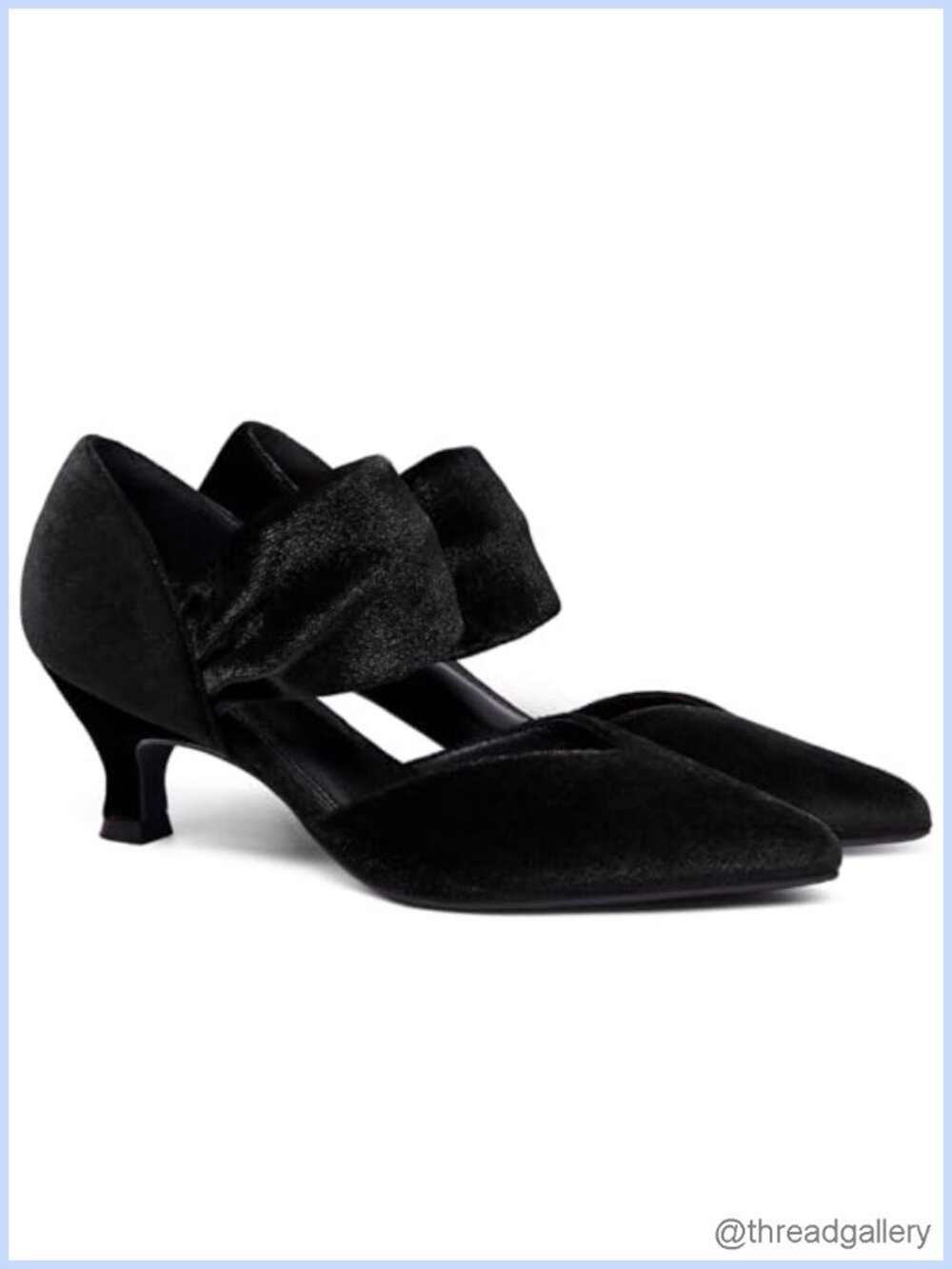 Womens Kitten Heel Pointed Toe Ankle Strap Cutout Dress Pumps
